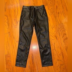 LOFT Faux Leather Straight Leg Pants 🖤